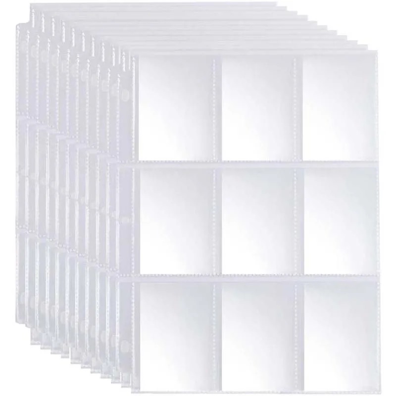 Card Penny Sleeve - 50pcs 9 포켓 트레이딩 게임 카드
