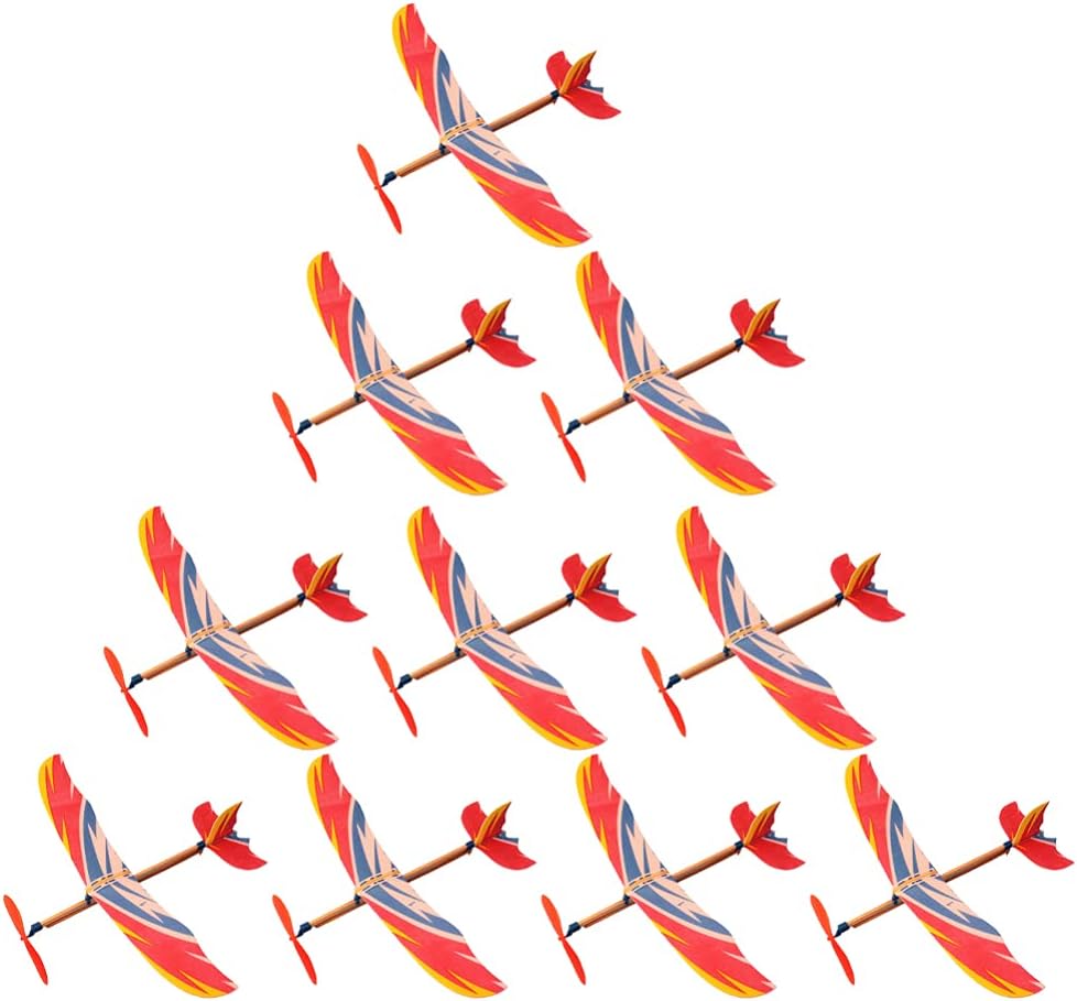 Model Airplane Plastic - 5/10Pcs 고무 밴드 구동 비행기 모델