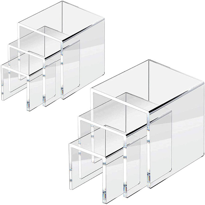 Display Risers Set - 6개/세트 아크릴 디스플레이 스탠드 쥬얼리 액션