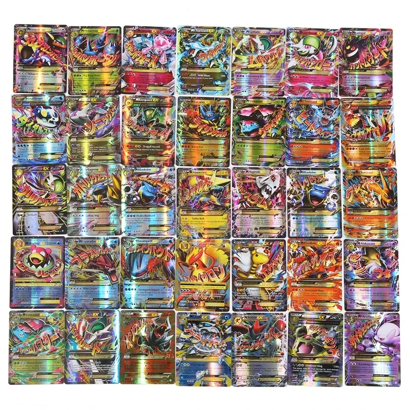 Pokemon Binder Card - 60/100Pcs 영어 포켓몬 카드 GX 태그