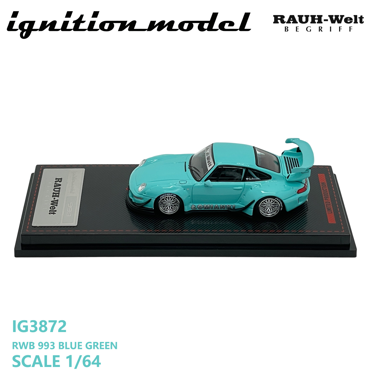 점화 모델 1:64 포르쉐 911 RWB 993 