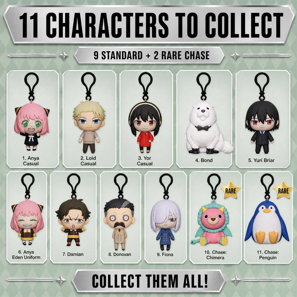 스파이 x 패밀리 3D PVC 가방 클립 키체인 블라인 - Mystery Box Blind Bag 리뷰 및 가격