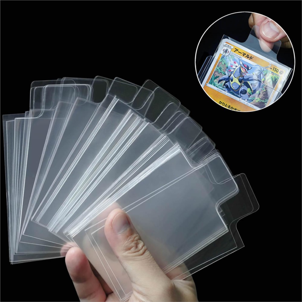 100-500Pcs 투명한 양각 탭형 카드 슬리브 보호 - Card Penny Sleeve 리뷰 및 가격