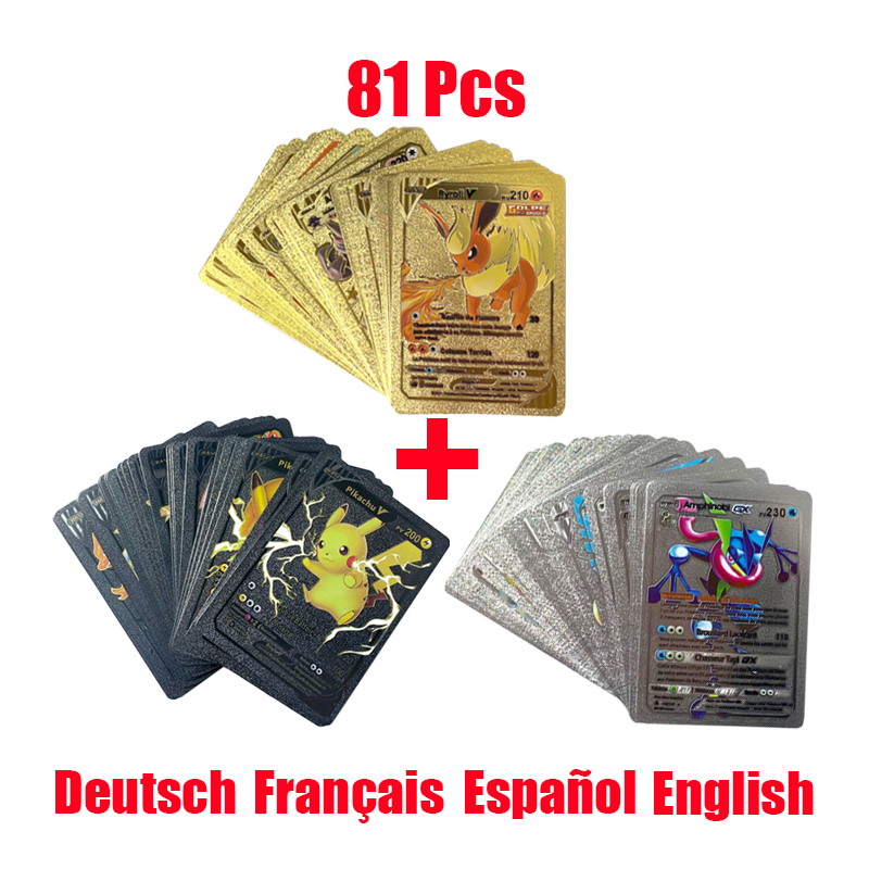 81-15Pcs 포켓몬 카드 골드 실버 Vmax GX  - Pokemon Binder Card 리뷰 및 가격